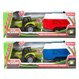 Toi-toys ackers ville tracteur et remorque avec lumière et son, 10cm