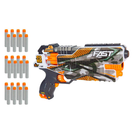 Toi-toys mousse strikex pistolet de tir électrique onde de choc avec 24 flèches en mousse