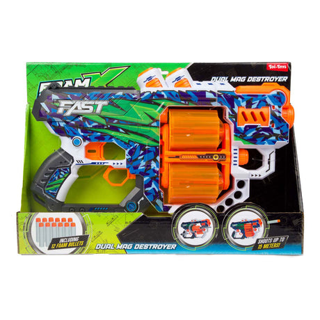 Pistolet Strikex en mousse Toi-toys fast l avec 12 flèches en mousse