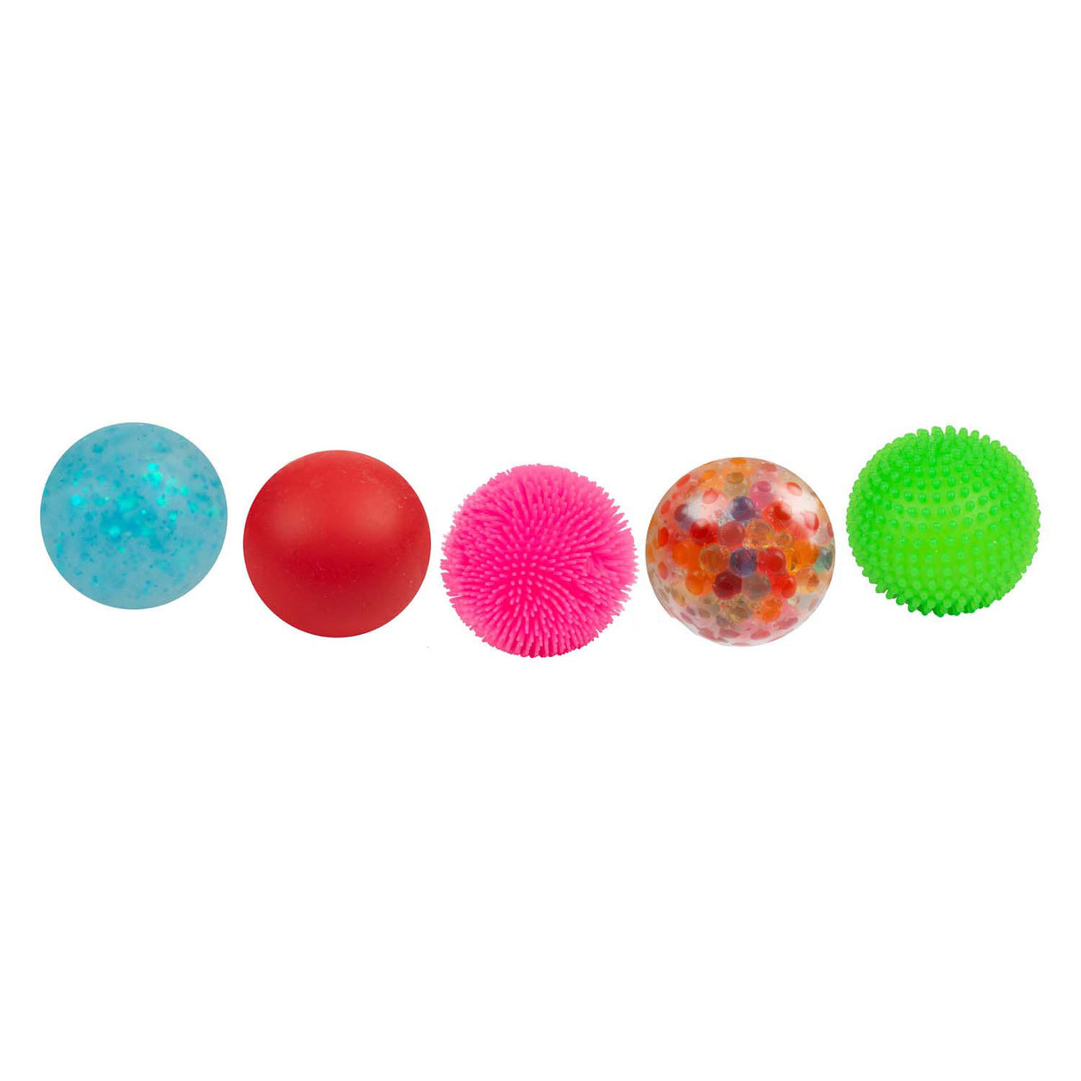 Toi-toys balle anti-stress spongieuse amusante, 5 pcs.