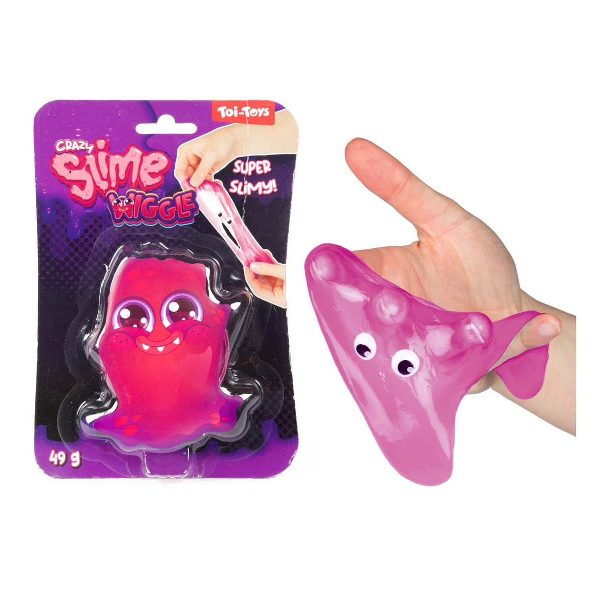 Toi-toys crazy slime slijm monster met ogen