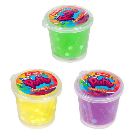 Toi-toys mastic à paillettes 6ass