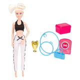 Gymnastique de poupée mannequin Lauren avec accessoires