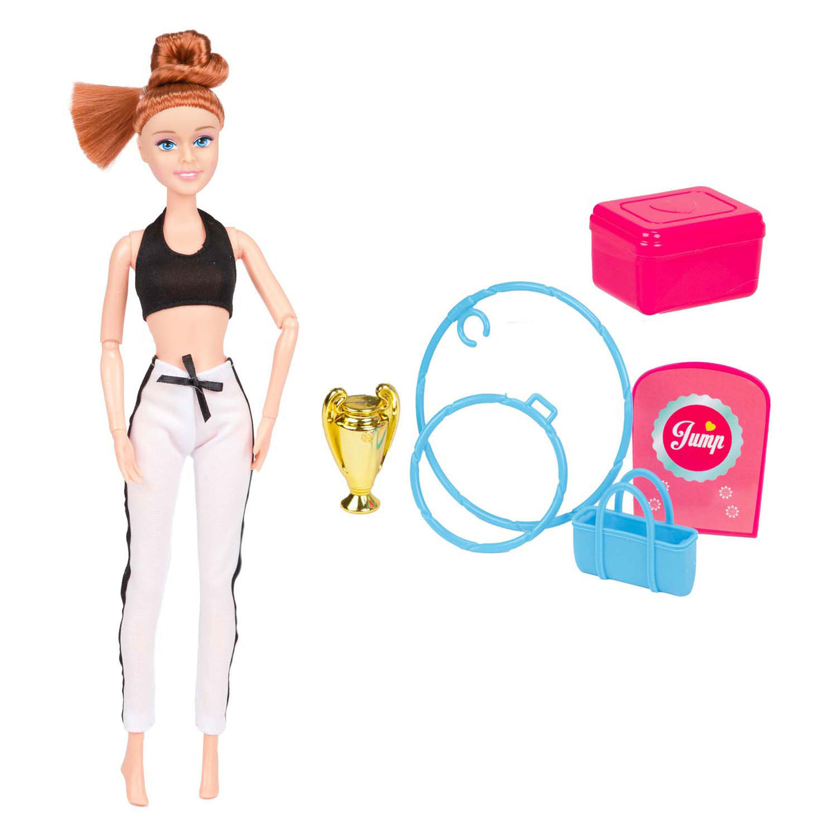 Gymnastique de poupée mannequin Lauren avec accessoires