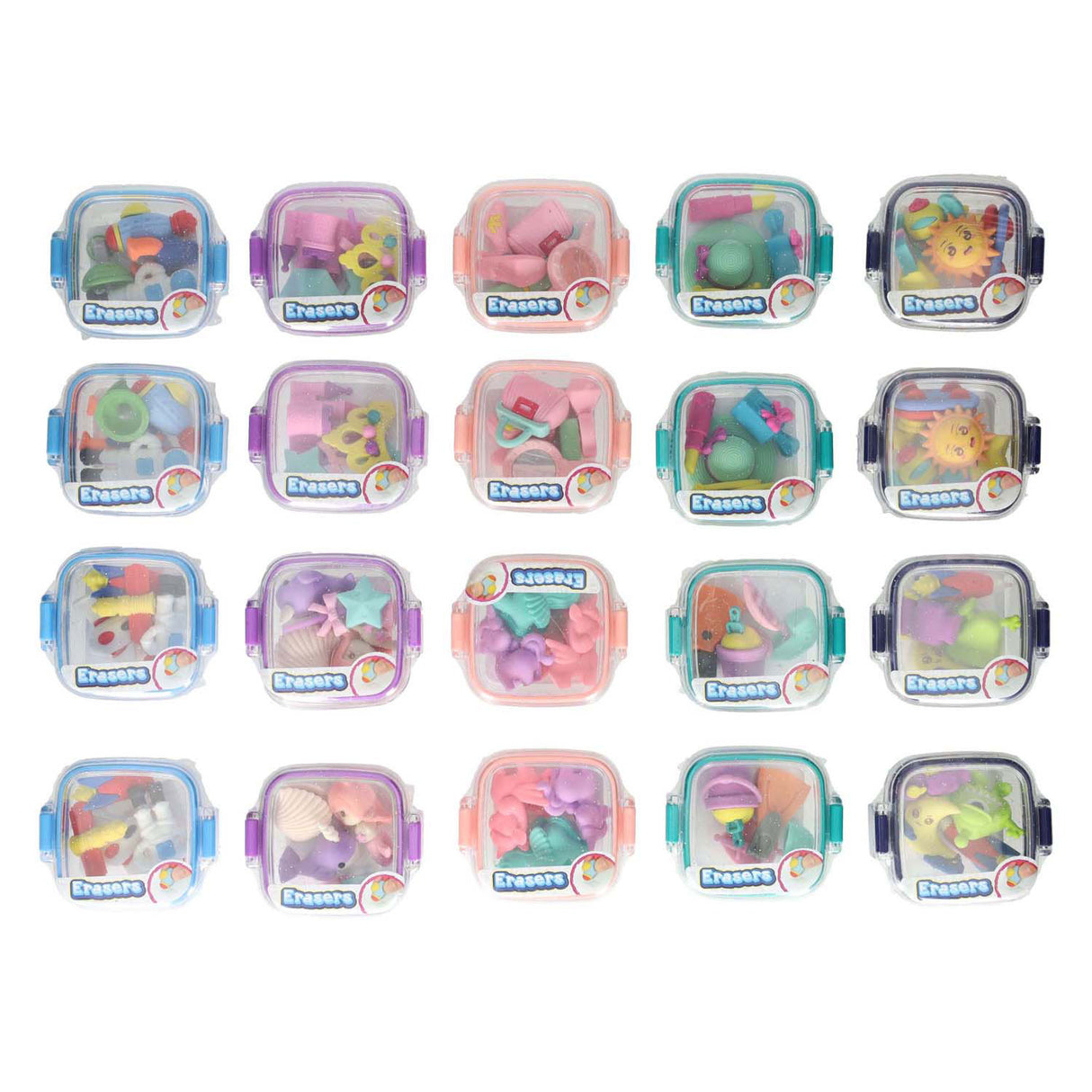 Ensemble de mini gommes Toi-toys, 20 pcs.