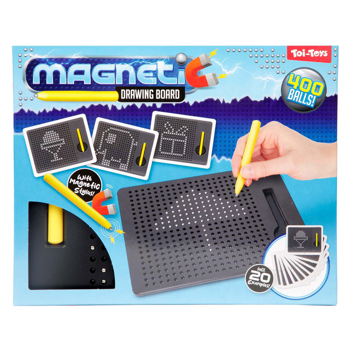 Planche à dessin magnétique Toi-toys, billes en acier avec stylo