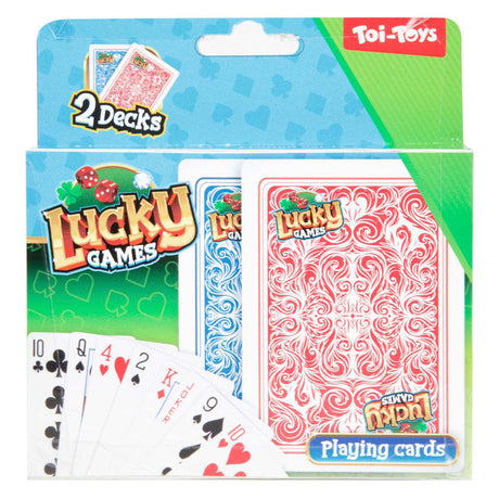 Toi-toys jeux chanceux cartes à jouer, 2 pcs.