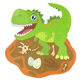 Toi-toys puzzle de sol en mousse petites étoiles dinosaure, 36 pcs.