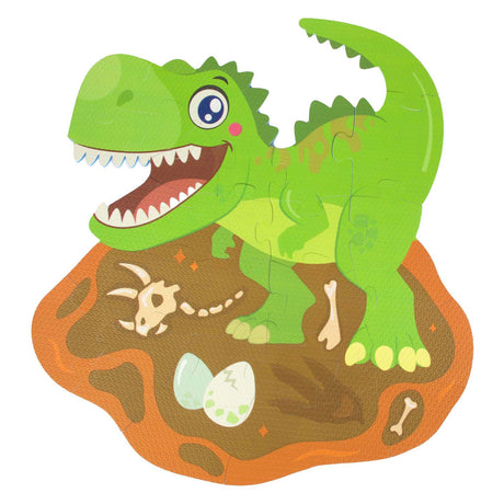 Toi-toys puzzle de sol en mousse petites étoiles dinosaure, 36 pcs.