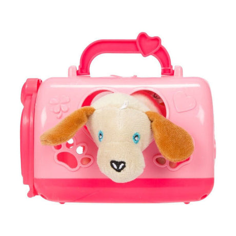 Toi-toys peluche animal en peluche dans un étui de transport, 10 cm