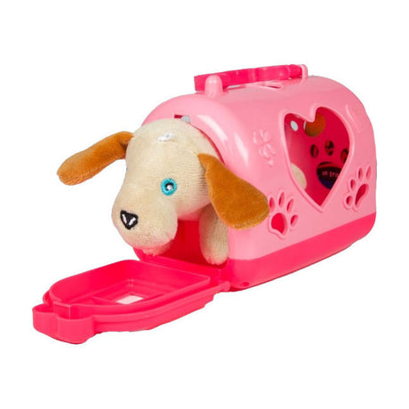 Toi-toys peluche animal en peluche dans un étui de transport, 10 cm
