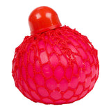 Toi-toys boule à presser amusante en maille néon, 6 cm
