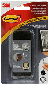 Bandes de cadre photo Command™, 17206blk, noir, grande, 4 x 2 bandes, 7,2 kg