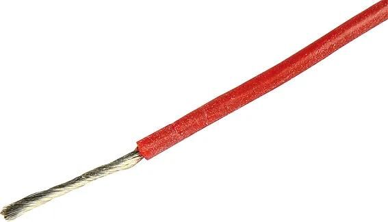 Herth+buss cable câble électrique silicone 0,5 mm rouge 5mtr.