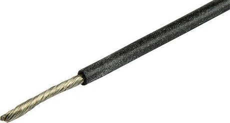 Herth+buss cable câble électrique silicone 0,75 mm noir 5mtr.