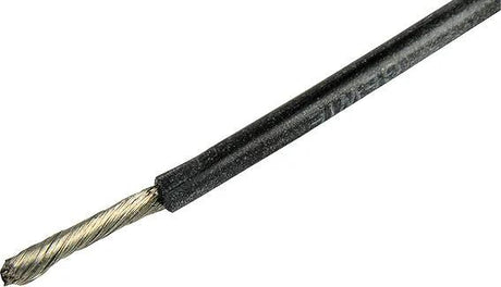 Herth+buss cable câble électrique silicone 1,5 mm noir 5mtr.