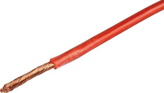 Herth+buss cable câble électrique silicone 1,5 mm rouge 5mtr.