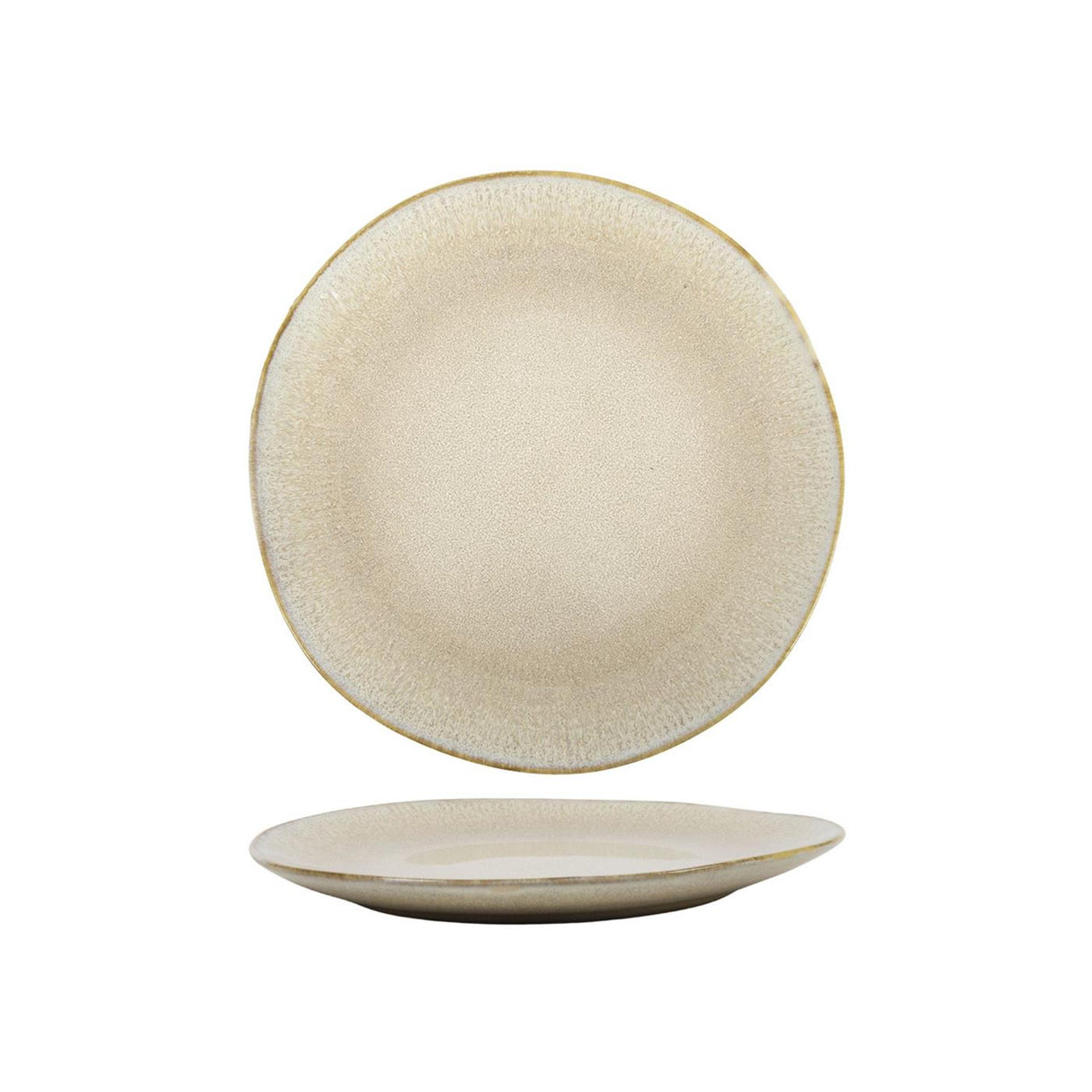 Assiette petit déjeuner sahara beige boite a 6 ø22cm