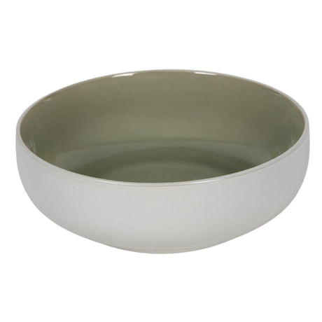 Bol blanc mat vert ø16,5x5,5xm 6 pièces