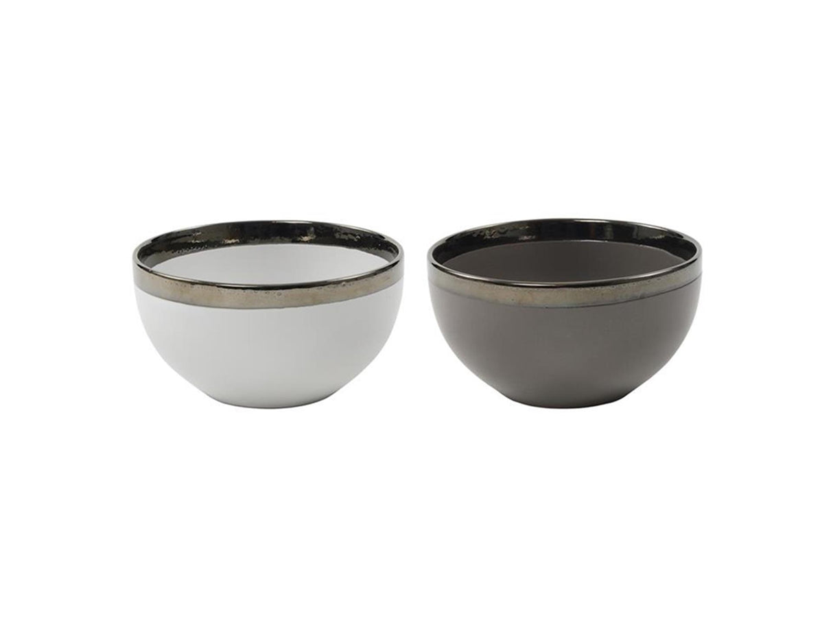 Svenska living bol venise ø14,2x7,8cm 6pcs gris blanc