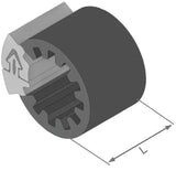 Herth+buss clipfix de montage spécial base de l'entretoise clipfix h+b intérieur-d=23,0mm,l=30mm