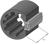 Herth+buss spécial montage clipfixcycle clipfix entretoise h+w intérieur-d=16.9mm,l=30mm