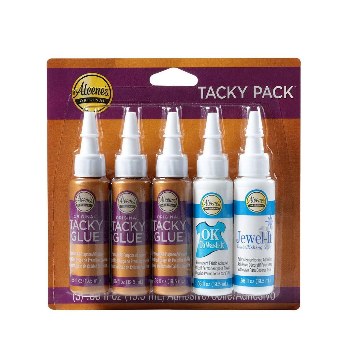 Aleene's • pack de colle collante essai 5 pièces 19,5 ml