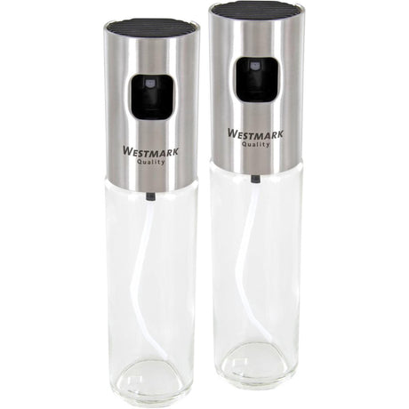 Set vaporisateur d'huile et de vinaigre Westmark - verre et acier inoxydable dia4,2x17,5cm contenu 100ml