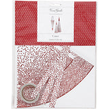 Cônes Vivi Gade, h: 18+28 cm, 120 g, rouge, blanc, 3 pièces 1 boîte