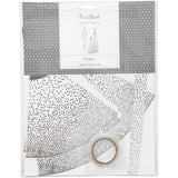 Cônes Vivi Gade, h: 18+28 cm, 120 g, argent, blanc, 3 pièces 1 boîte