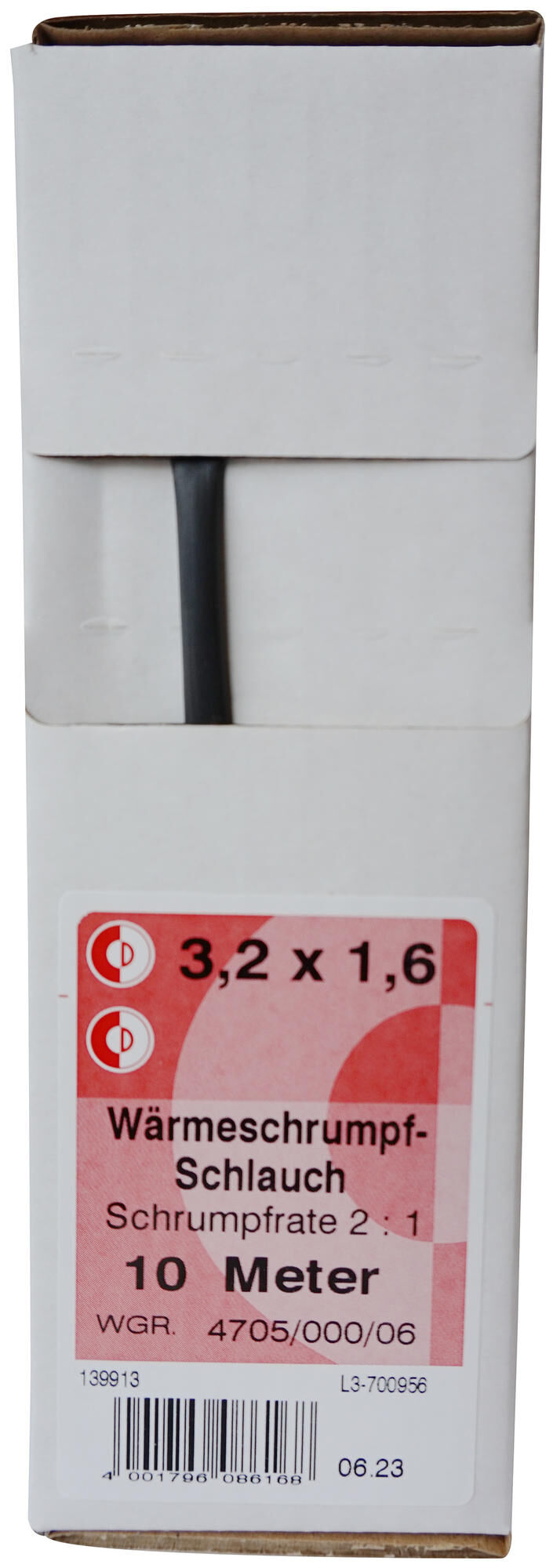 Manchon rétractable Dresselhaus shtink tube 3,2 mm kart.a10mm