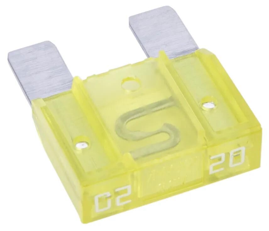 Dresselhaus fusible fiche banane maxi fusible plat maxi 20a 1 pièce jaune
