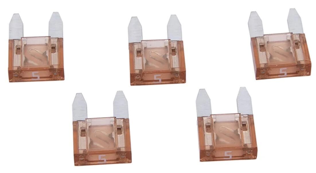 Bientôt disponible dresselhaus mini fusible fiche plate fusible plat mini 5a marron clair 5 pcs.