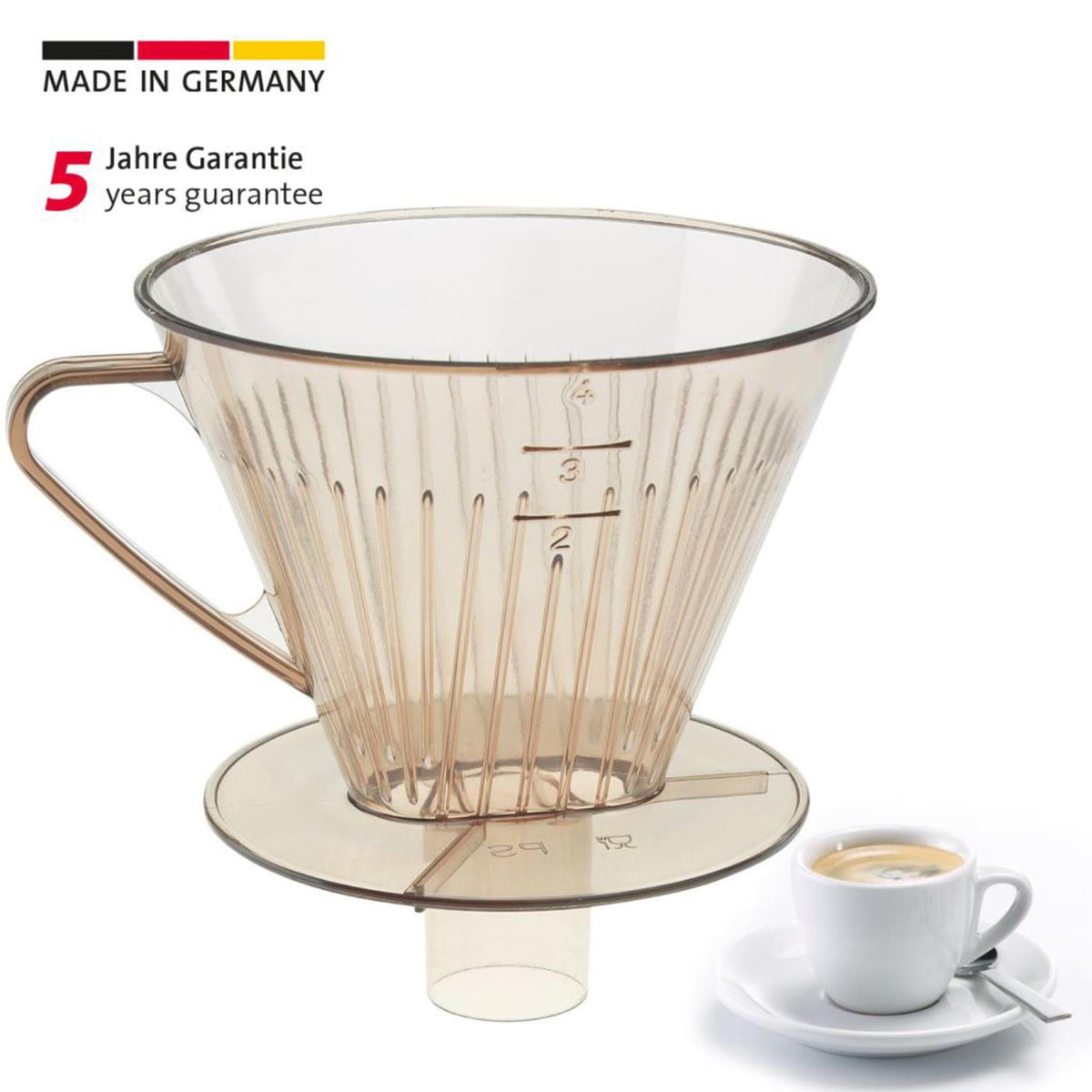 Porte-filtre à café Westmark avec bec transparent no. 4