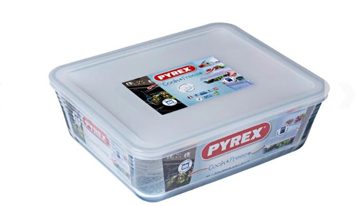 Plat à four classique Pyrex Cook Freeze 4l avec couvercle