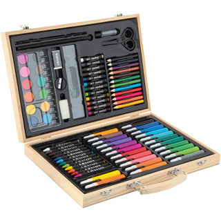 Creafun - coffret couleur - bois 86 pièces