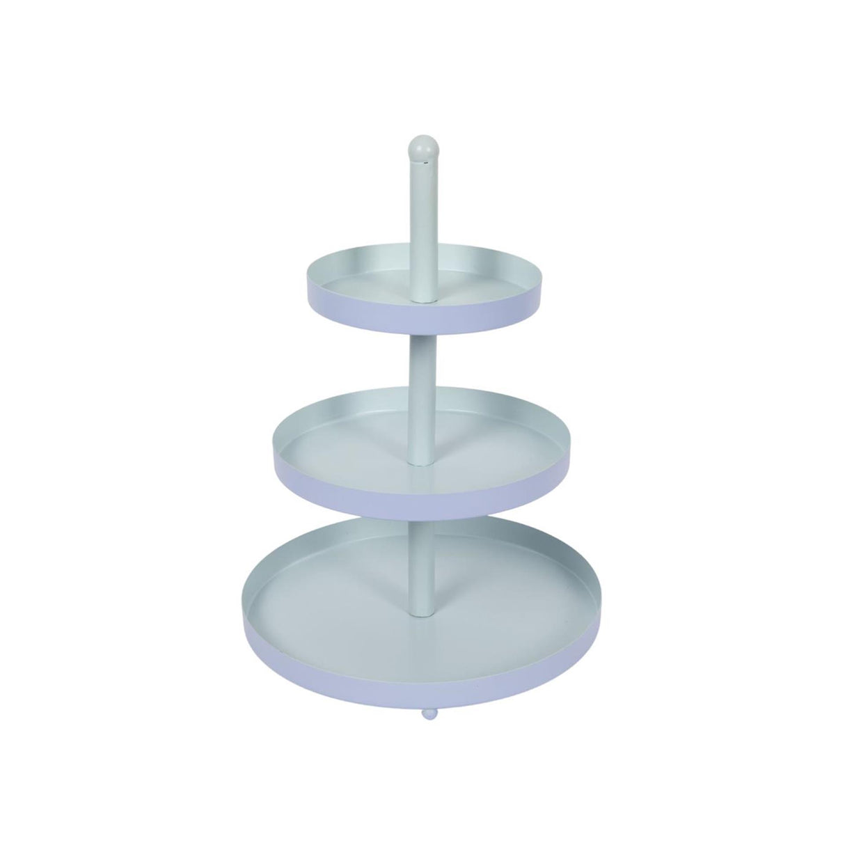 Etagere 3 couches bleu-menthe ø25xh35cm