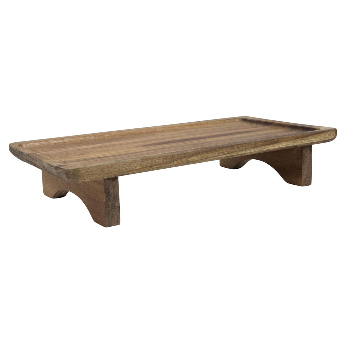 Serveerplank op voet acacia 30,7x15,5x6,5cm