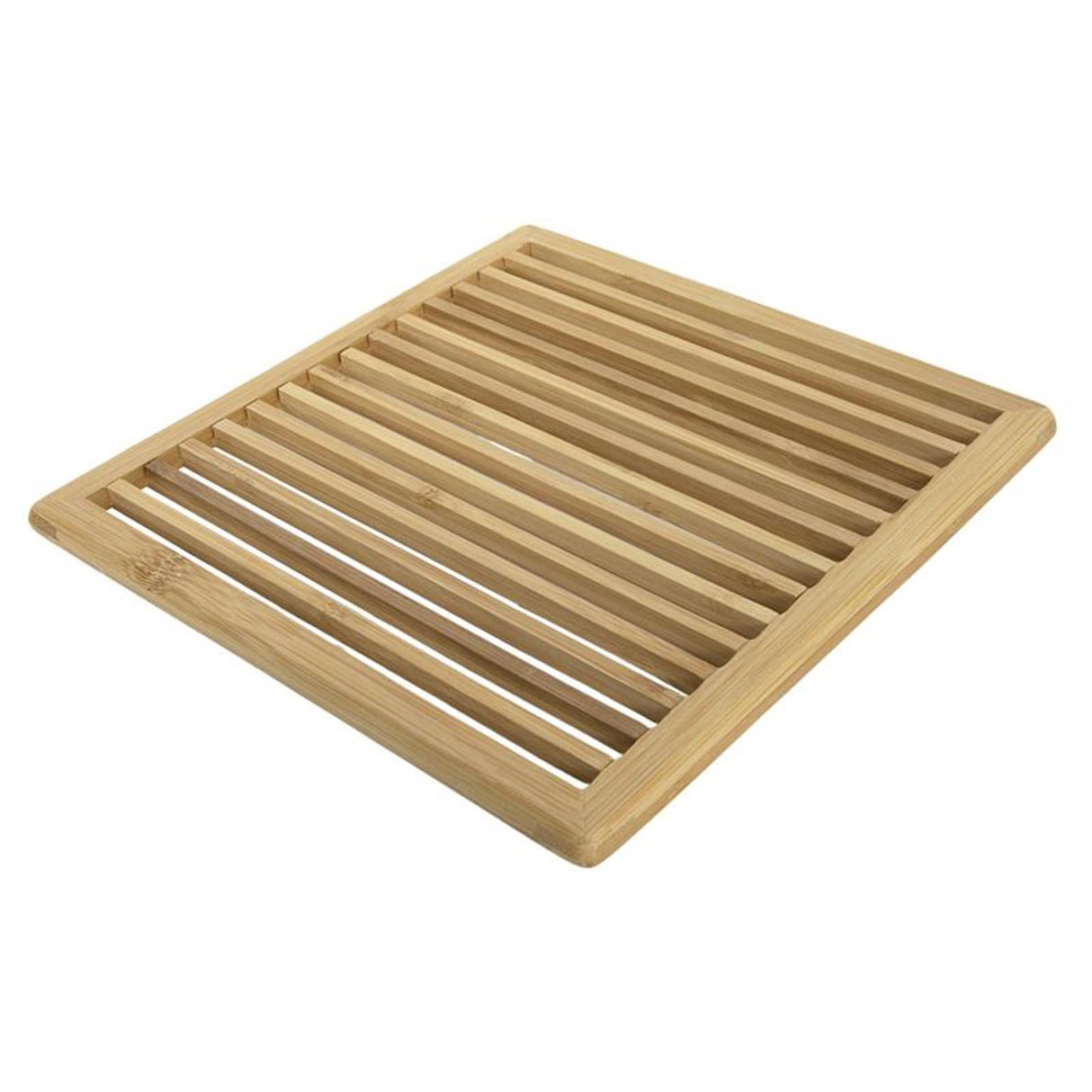 No brand dessous de verre 20x20 cm bambou nervuré | 4 pièces