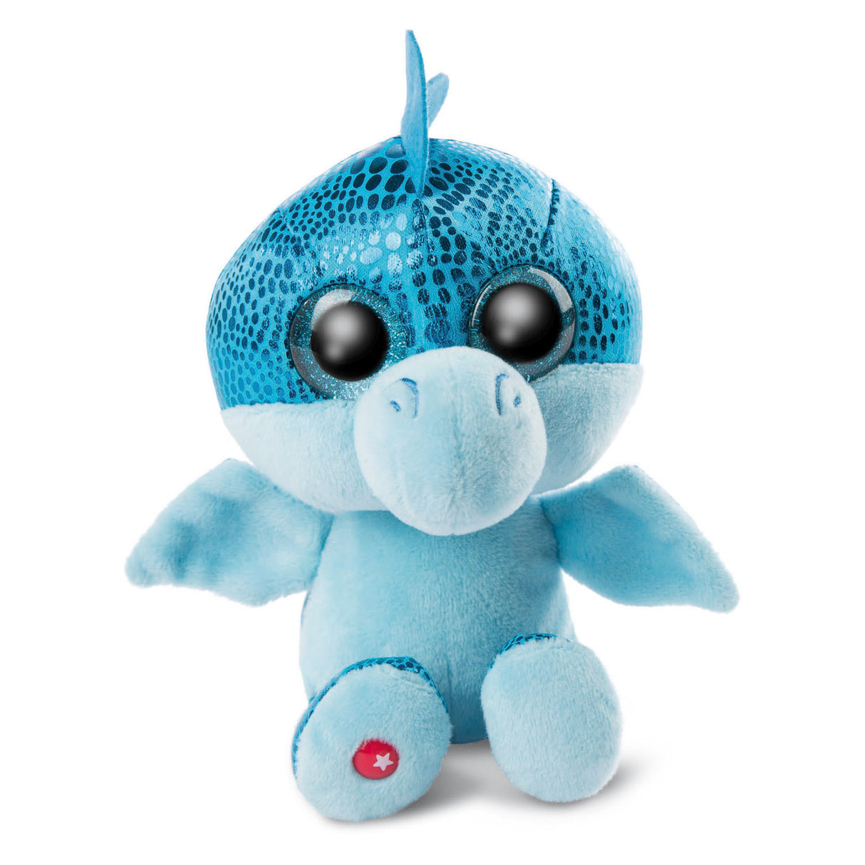 NICI Glubschchis Pusch léif Dragon Blue Jet-Jet, 15cm