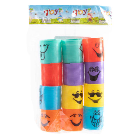 Jono Toys petits ressorts d'escalier colorés, 12 pcs.