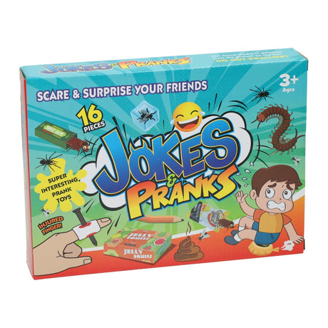 Jono Toys boîte à blagues surprenez vos amis - 16 pcs.