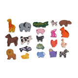 Primi passi - houten dieren set - 60st