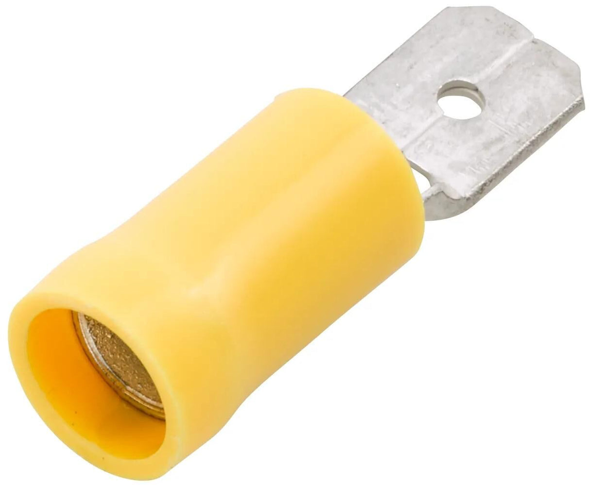 Hella fiches plates fl.plug 4.0-6.0 50pcs jaune 6,3 x 0,8mm