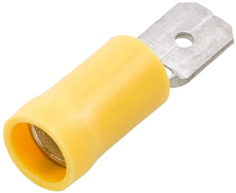 Hella fiches plates fl.plug 4.0-6.0 50pcs jaune 6,3 x 0,8mm