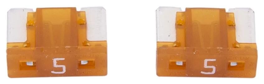 Dresselhaus mini fusible fiche banane mini fusible 5a 2 pcs. profil bas marron clair