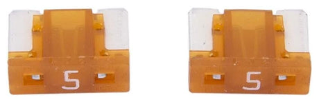 Dresselhaus mini fusible fiche banane mini fusible 5a 2 pcs. profil bas marron clair