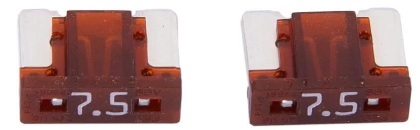 Dresselhaus mini fusible fiche banane mini fusible 7,5a 2 pcs. profil bas marron
