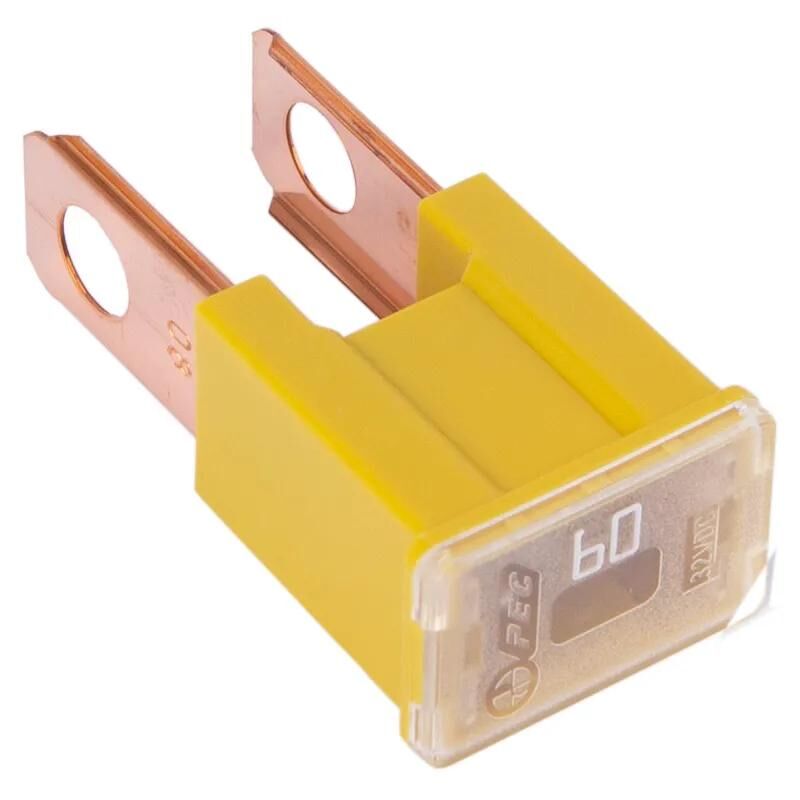 Dresselhaus pal fusible mâle (bt) bloc fusible type 60a mâle jaune