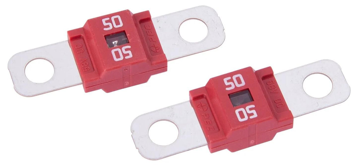 Dresselhaus fusible haute intensité midi protection midi 50a avec raccord à vis rouge
